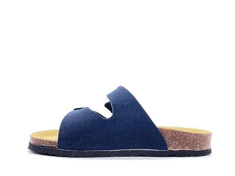 FLY NATURE Ciabatta 2 Fibbie Bambino Blu - 5