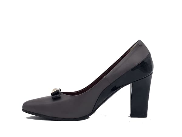 DONNA SOFT Décolleté in pelle grigia MOT957 in Sciarpe Calzature Durello - Agna, commercioVirtuoso.it