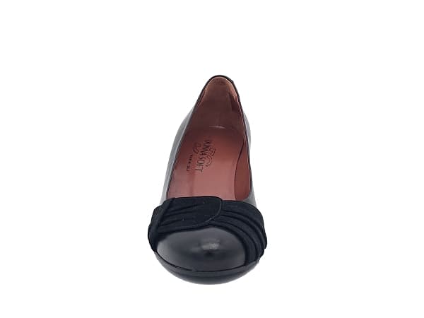DONNA SOFT Décolleté in pelle nera e camoscio nero in Scarpe col tacco Calzature Durello - Agna, commercioVirtuoso.it
