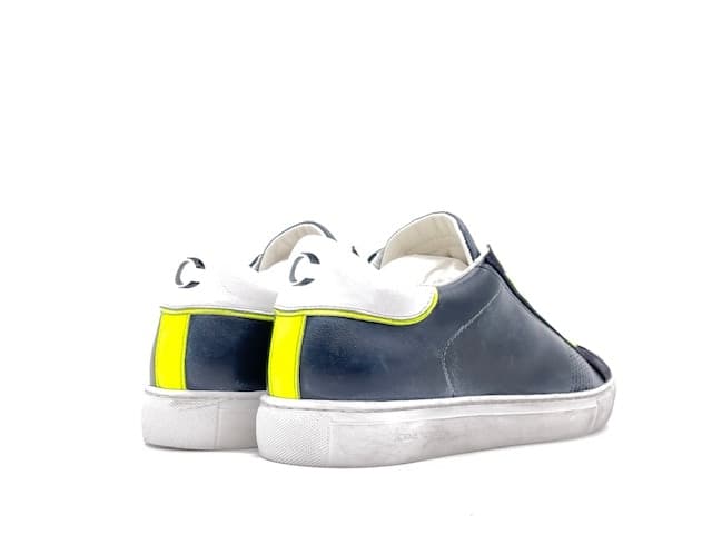 CRIME LONDON BEAT Sneakers uomo in pelle blu in Sneaker casual Calzature Durello - Agna, commercioVirtuoso.it