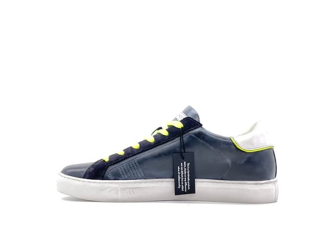 CRIME LONDON BEAT Sneakers uomo in pelle blu - 5