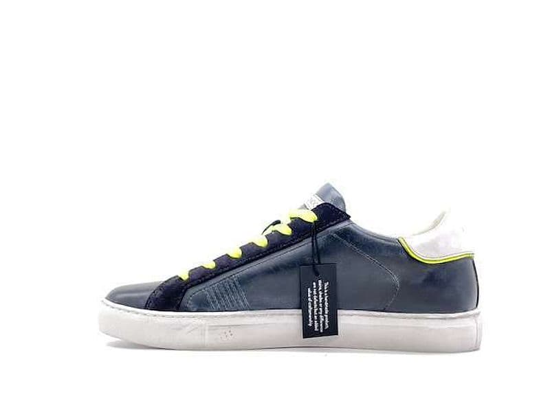 CRIME LONDON BEAT Sneakers uomo in pelle blu - 5