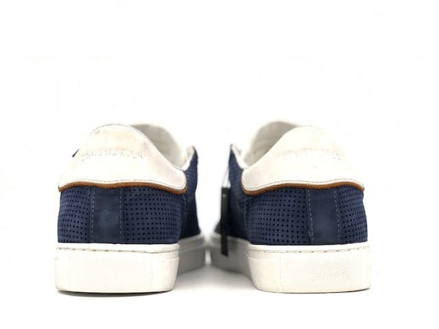 CRIME LONDON Sneakers Uomo Low Top Essential Nabuk Blu in Sneaker casual Calzature Durello - Agna, commercioVirtuoso.it