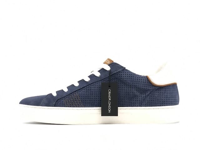 CRIME LONDON Sneakers Uomo Low Top Essential Nabuk Blu in Sneaker casual Calzature Durello - Agna, commercioVirtuoso.it
