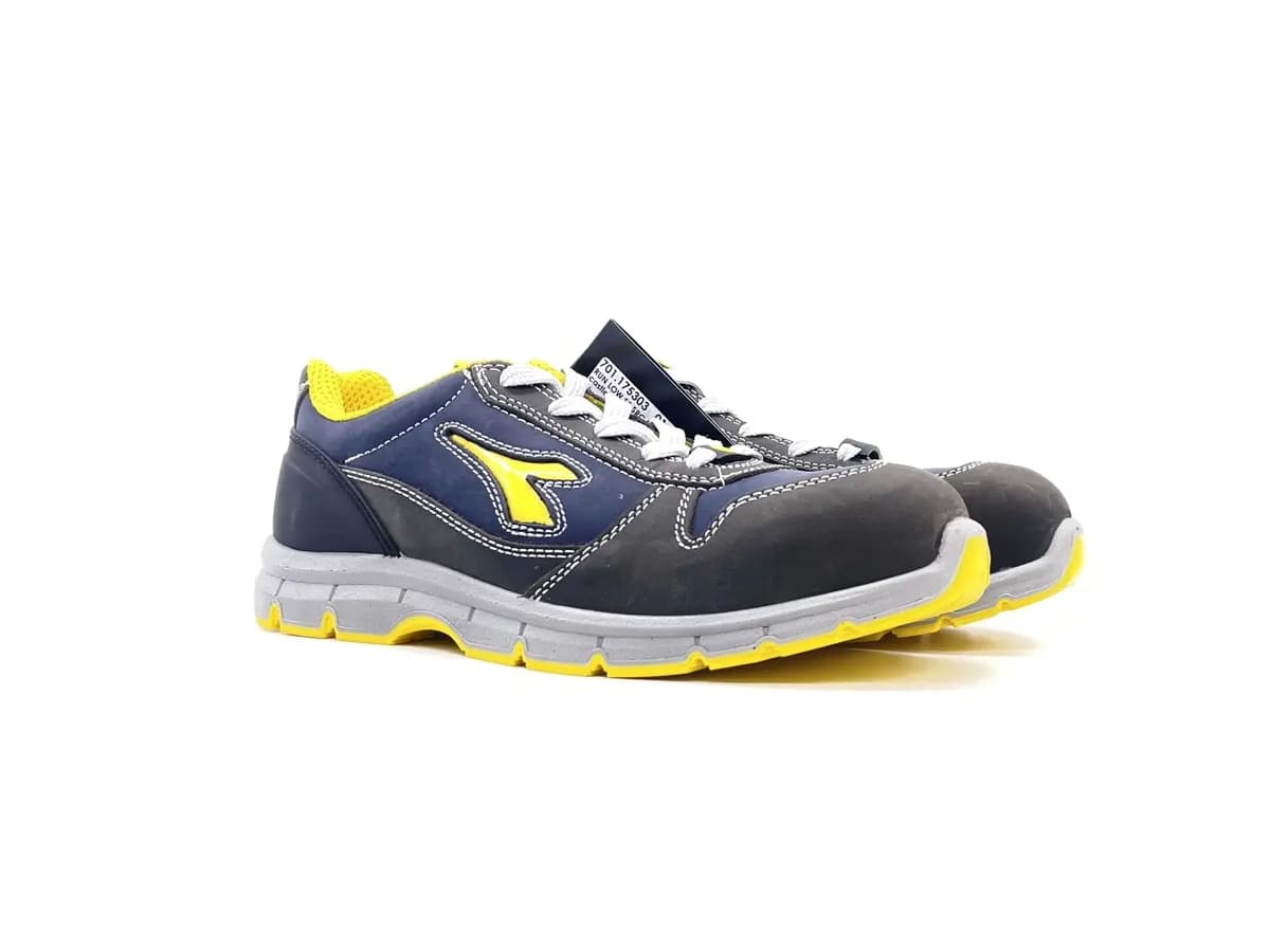Diadora Run Low S3 uomo scarpa antinfortunistica pelle e tessuto blu - 7