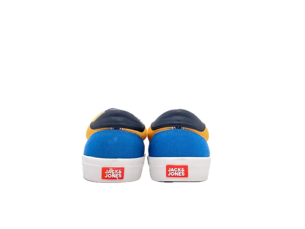 JACK &amp; JONES Sneakers uomo BLAZER canvas block saffron multi in Sneaker casual Calzature Durello - Agna, commercioVirtuoso.it