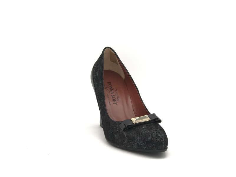 DONNA SOFT Décolleté in pelle nera MOT957GT in Guanti e manopole Calzature Durello - Agna, commercioVirtuoso.it