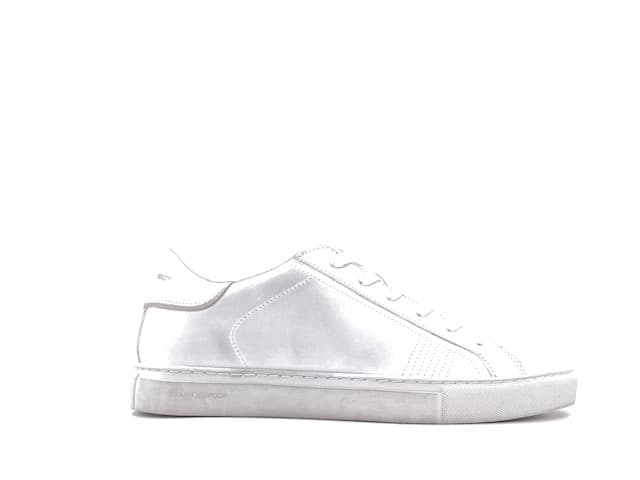 CRIME LONDON Sneakers Uomo Low Top Essential Total White in Sneaker casual Calzature Durello - Agna, commercioVirtuoso.it