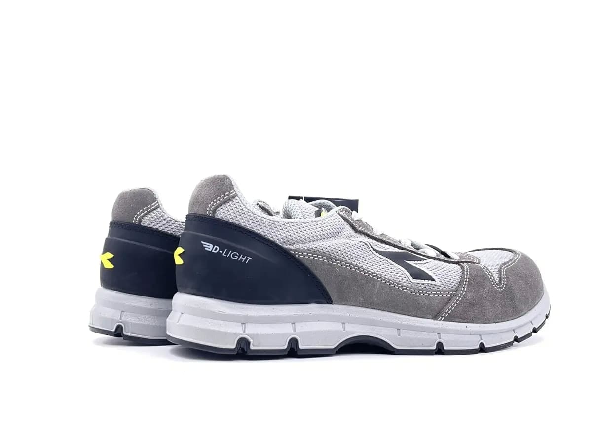 Diadora Run Text Low unisex scarpa antinfortunistica S1P tessuto e pelle grigia in Scarpe Calzature Durello - Agna, commercioVirtuoso.it