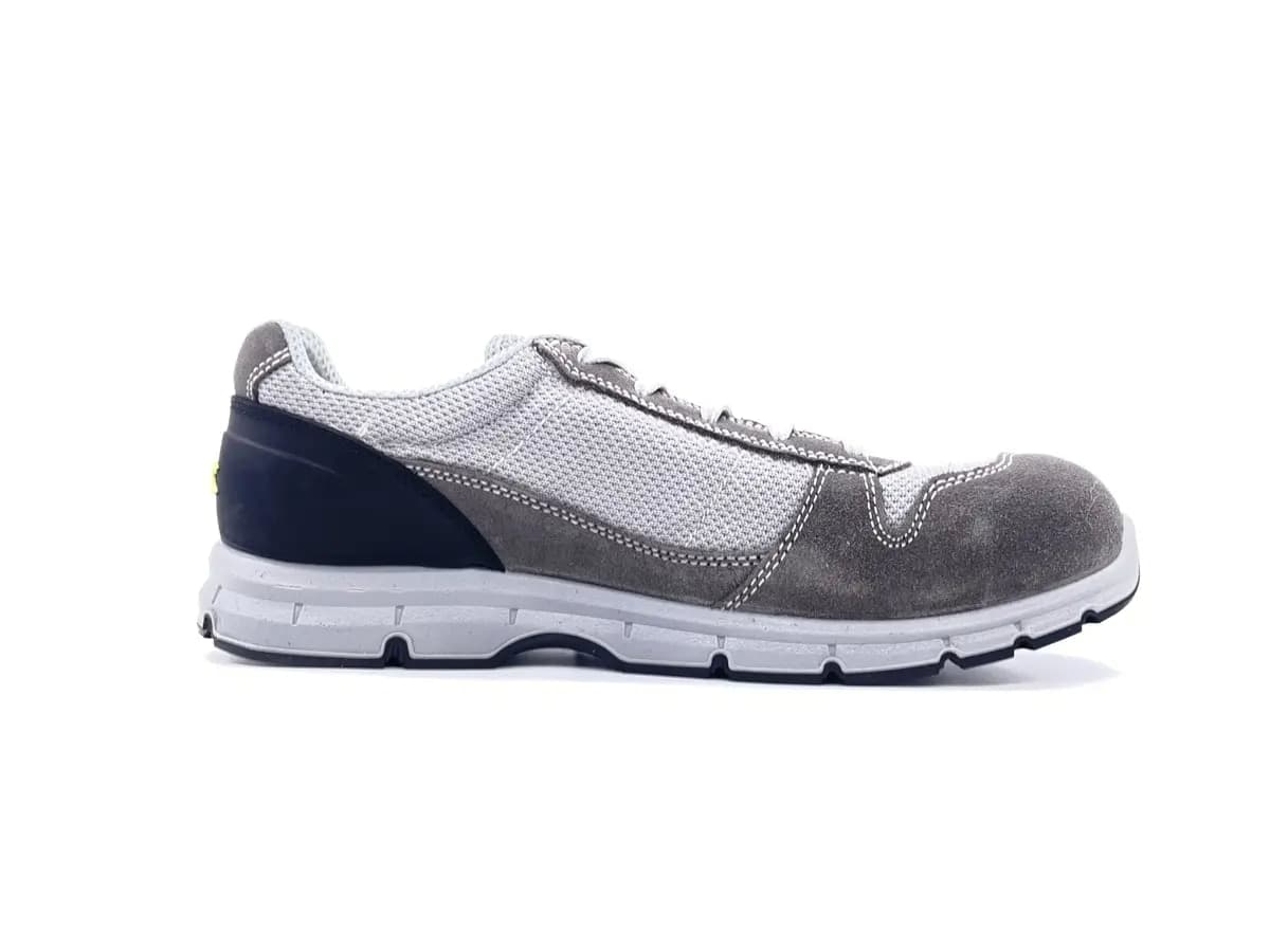Diadora Run Text Low unisex scarpa antinfortunistica S1P tessuto e pelle grigia in Scarpe Calzature Durello - Agna, commercioVirtuoso.it