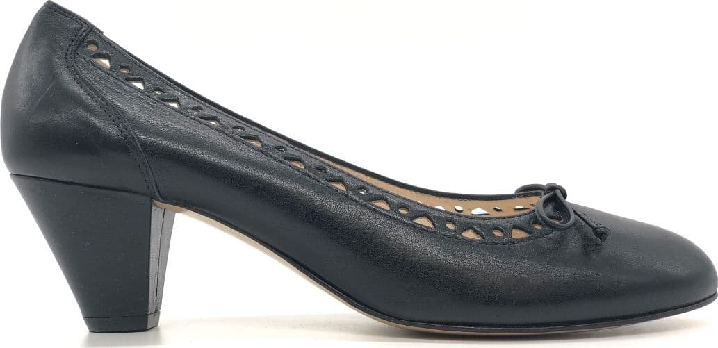 DONNA SOFT Décolleté 2946 in pelle nera - 5