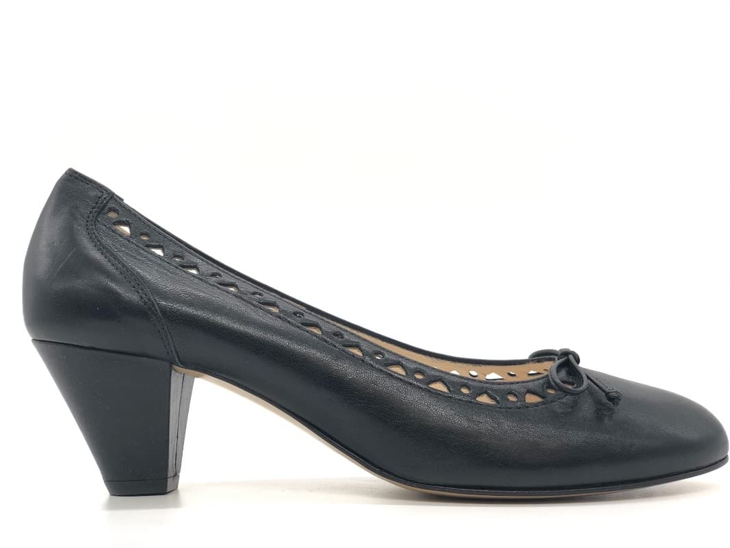 DONNA SOFT Décolleté 2946 in pelle nera - 5