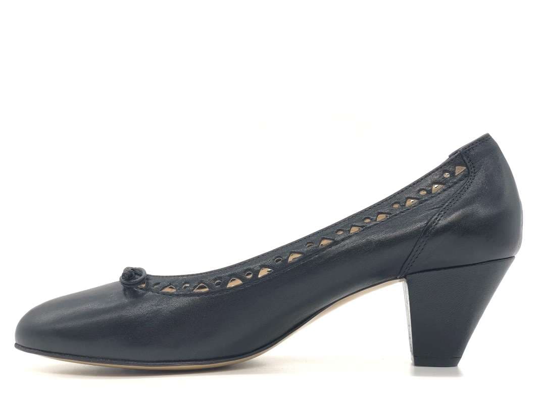 DONNA SOFT Décolleté 2946 in pelle nera in Scarpe col tacco Calzature Durello - Agna, commercioVirtuoso.it