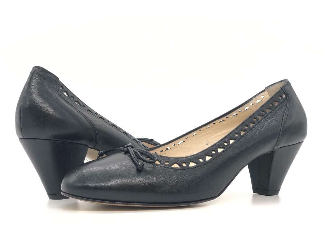 DONNA SOFT Décolleté 2946 in pelle nera in Scarpe col tacco Calzature Durello - Agna, commercioVirtuoso.it