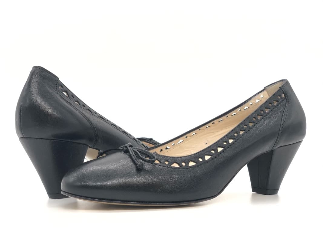 DONNA SOFT Décolleté 2946 in pelle nera in Scarpe col tacco Calzature Durello - Agna, commercioVirtuoso.it