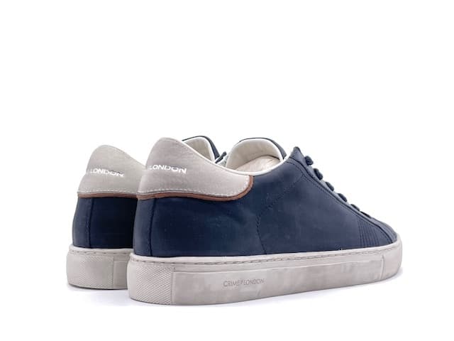CRIME LONDON LOW TOP ESSENTIAL Sneakers uomo in pelle blu in Sneaker casual Calzature Durello - Agna, commercioVirtuoso.it