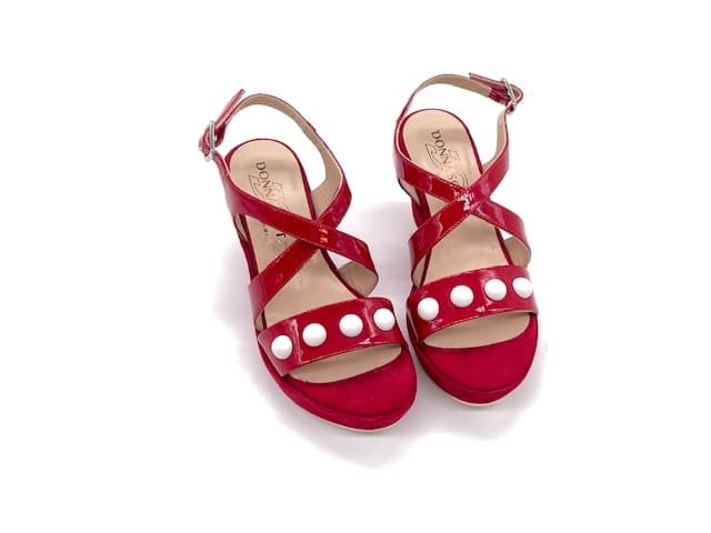 DONNA SOFT sandali donna 7387 rosso in Sandali moda Calzature Durello - Agna, commercioVirtuoso.it