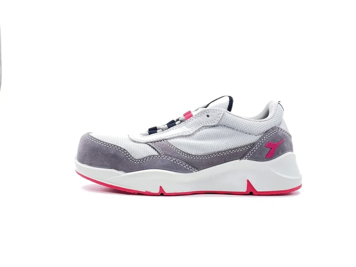 Diadora sneakers antinfortunistica donna Athena Text Low tessuto e pelle grigia in Scarpe Calzature Durello - Agna, commercioVirtuoso.it