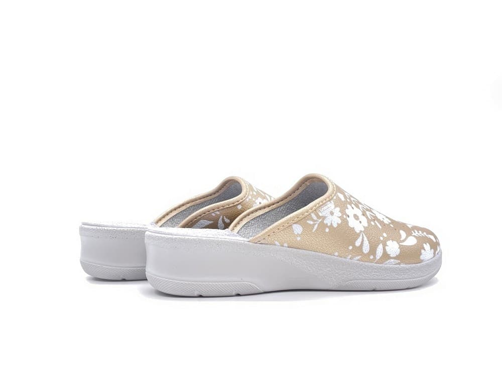INBLU Sanitario Donna Platino con Fiori in Pantofole Calzature Durello - Agna, commercioVirtuoso.it