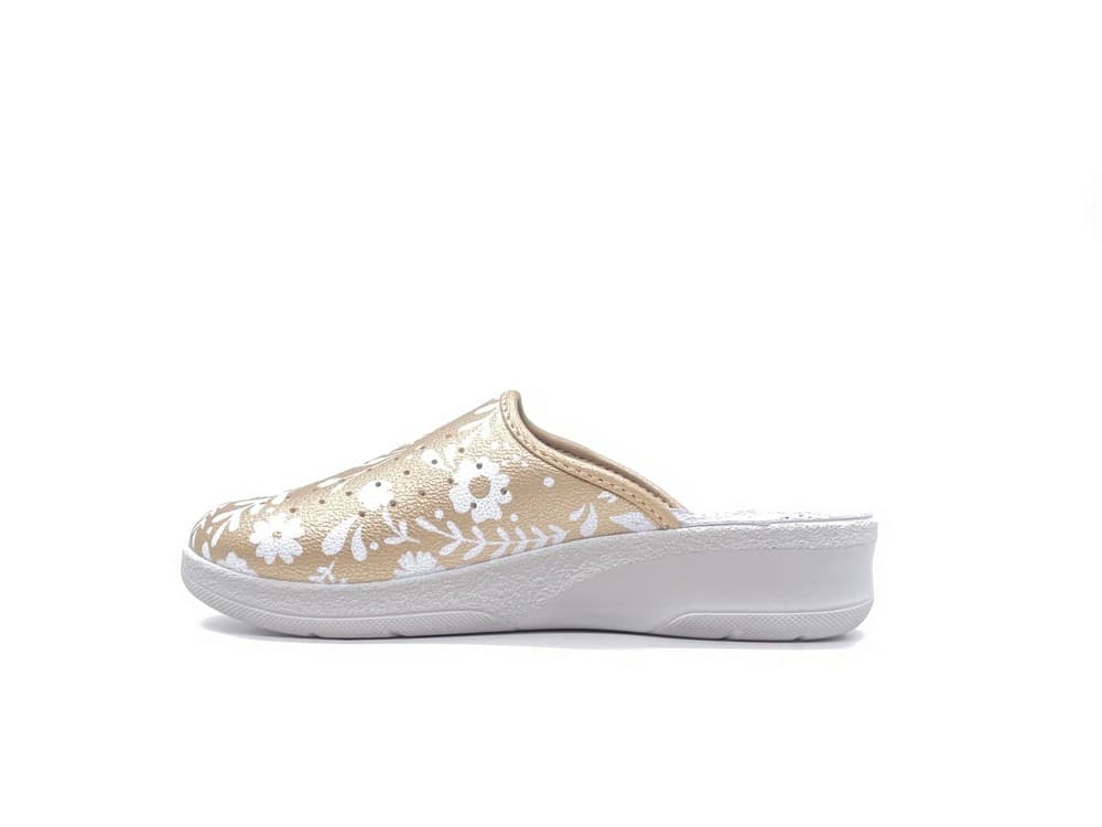 INBLU Sanitario Donna Platino con Fiori in Pantofole Calzature Durello - Agna, commercioVirtuoso.it