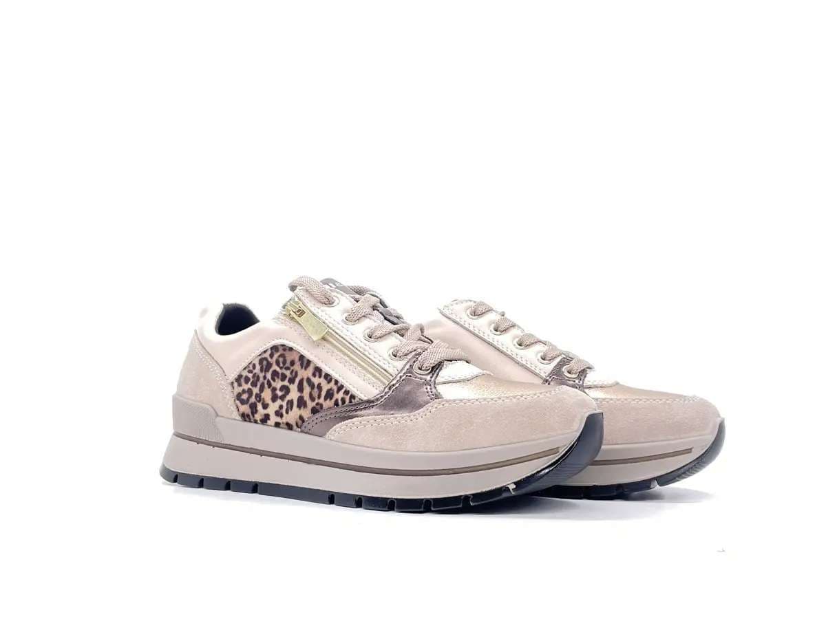IGI &amp; CO.. Sneakers donna Scamosciato Animalier Visone
