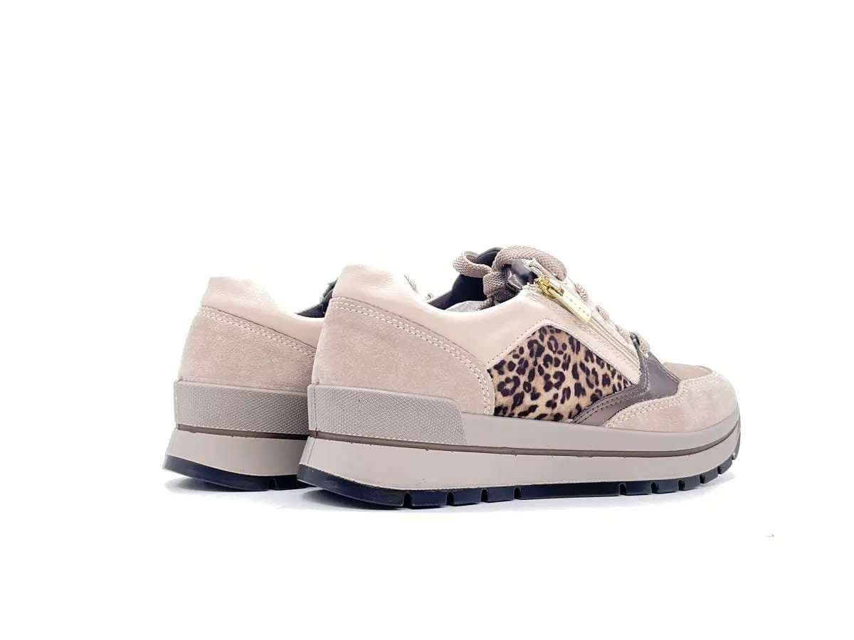 IGI &amp; CO.. Sneakers donna Scamosciato Animalier Visone in Sneaker casual Calzature Durello - Agna, commercioVirtuoso.it