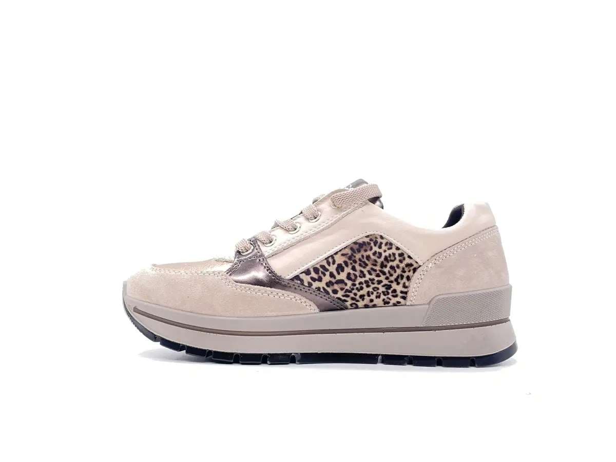 IGI &amp; CO.. Sneakers donna Scamosciato Animalier Visone in Sneaker casual Calzature Durello - Agna, commercioVirtuoso.it
