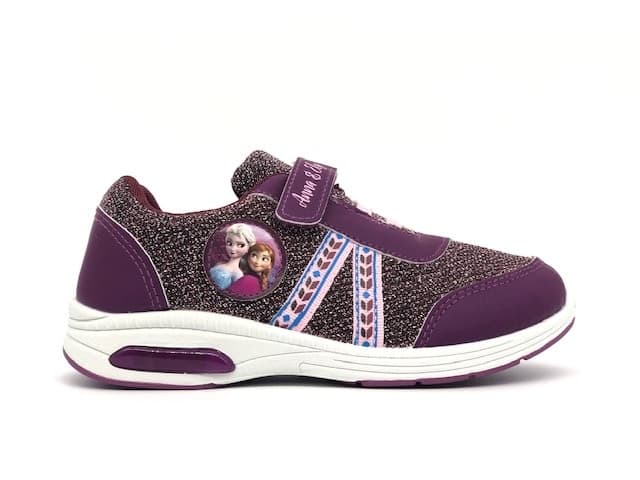 DISNEY FROZEN Elsa and Anna Sneakers bimba fucsia burgundi con luci in Sneaker casual Calzature Durello - Agna, commercioVirtuoso.it