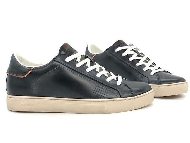 CRIME LONDON Sneakers uomo in pelle color jeans in Sneaker casual Calzature Durello - Agna, commercioVirtuoso.it