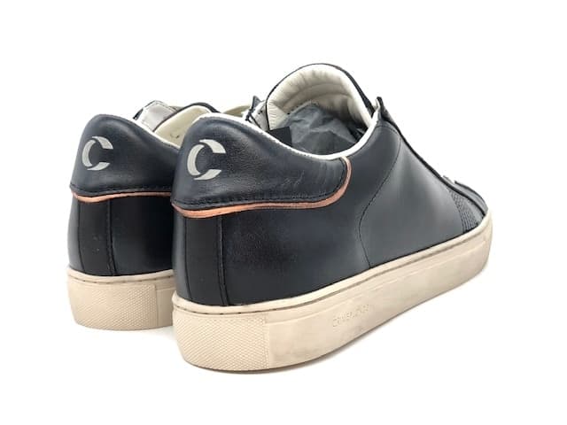 CRIME LONDON Sneakers uomo in pelle color jeans in Sneaker casual Calzature Durello - Agna, commercioVirtuoso.it