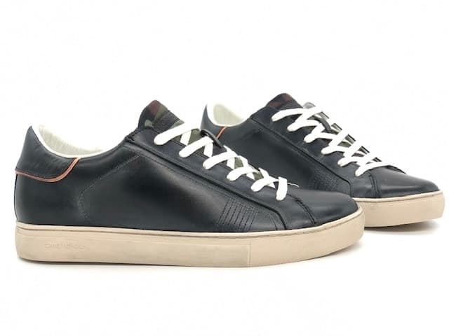 CRIME LONDON Sneakers uomo in pelle color jeans in Sneaker casual Calzature Durello - Agna, commercioVirtuoso.it