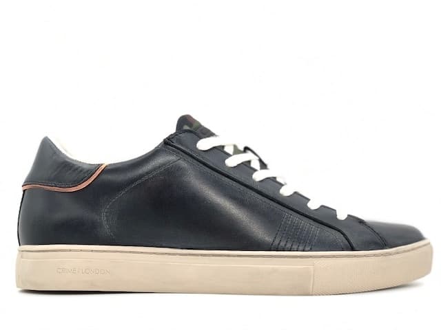 CRIME LONDON Sneakers uomo in pelle color jeans in Sneaker casual Calzature Durello - Agna, commercioVirtuoso.it