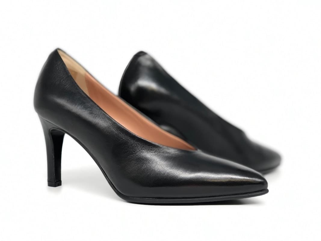 DONNA SOFT Décolleté 7551 nappa nera in Scarpe col tacco Calzature Durello - Agna, commercioVirtuoso.it
