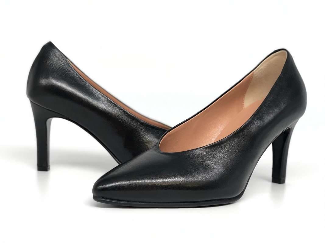 DONNA SOFT Décolleté 7551 nappa nera - 5