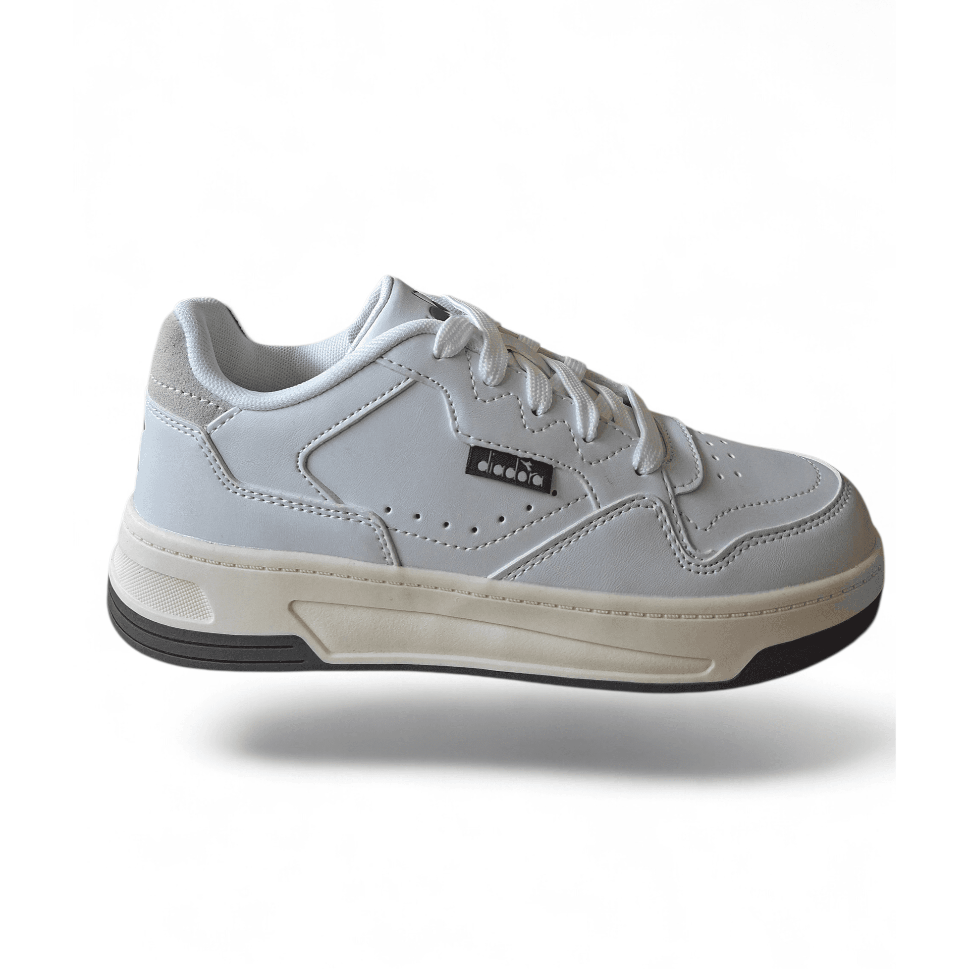 Diadora Ginger 101.183426 – Sneakers Ragazzo Bianco Grigio | Laccio | Taglie 36-39 - 6