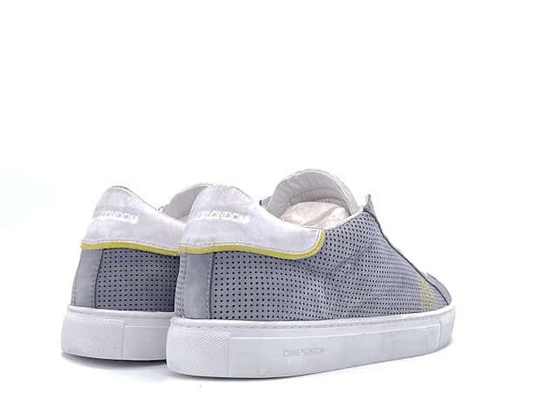 CRIME LONDON Sneakers uomo in nabuk grigio traforato in Sneaker casual Calzature Durello - Agna, commercioVirtuoso.it