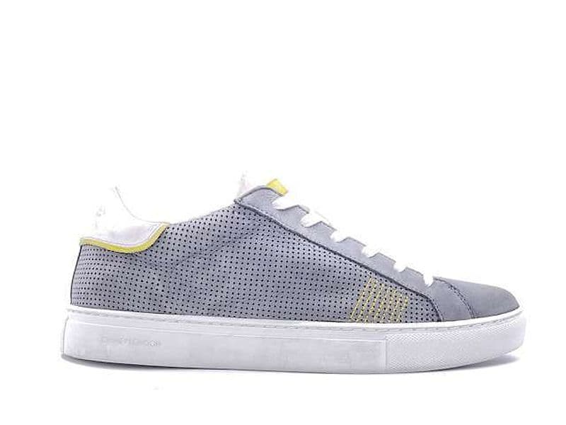 CRIME LONDON Sneakers uomo in nabuk grigio traforato in Sneaker casual Calzature Durello - Agna, commercioVirtuoso.it