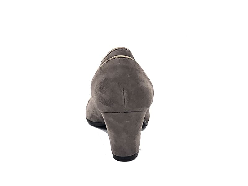 DONNA SOFT Décolleté in camoscio grigio tortora 3980 - 4