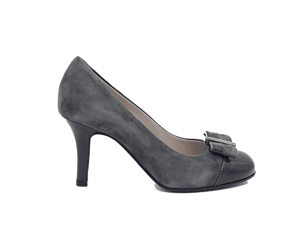 DONNA SOFT Décolleté in camoscio grigio 3343 - 5