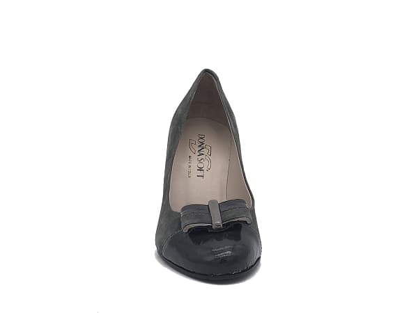 DONNA SOFT Décolleté in camoscio grigio 3343 in Scarpe col tacco Calzature Durello - Agna, commercioVirtuoso.it