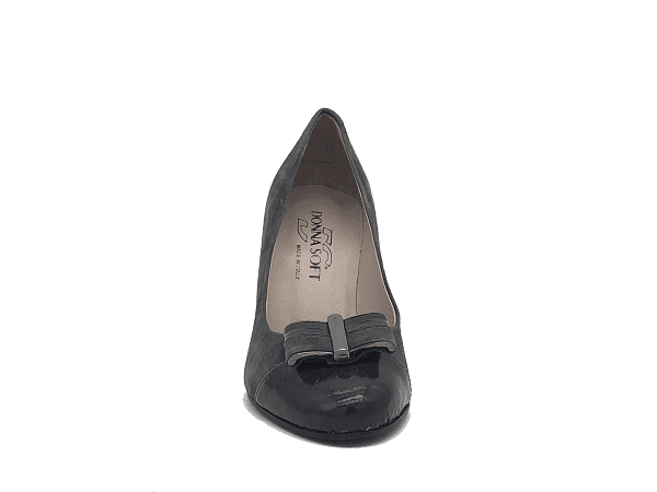 DONNA SOFT Décolleté in camoscio grigio 3343 in Scarpe col tacco Calzature Durello - Agna, commercioVirtuoso.it