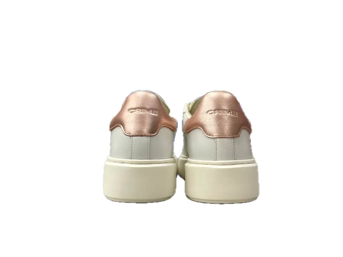 CRIME LONDON Sneakers Donna Bianco Rosa Laminato in Sneaker casual Calzature Durello - Agna, commercioVirtuoso.it