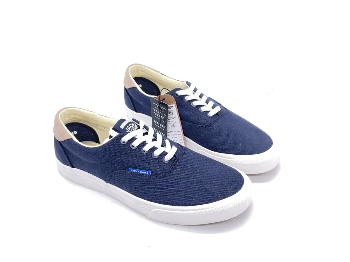 JACK &amp; JONES Sneakers uomo BLAZER NOOS canvas blu in Sneaker casual Calzature Durello - Agna, commercioVirtuoso.it
