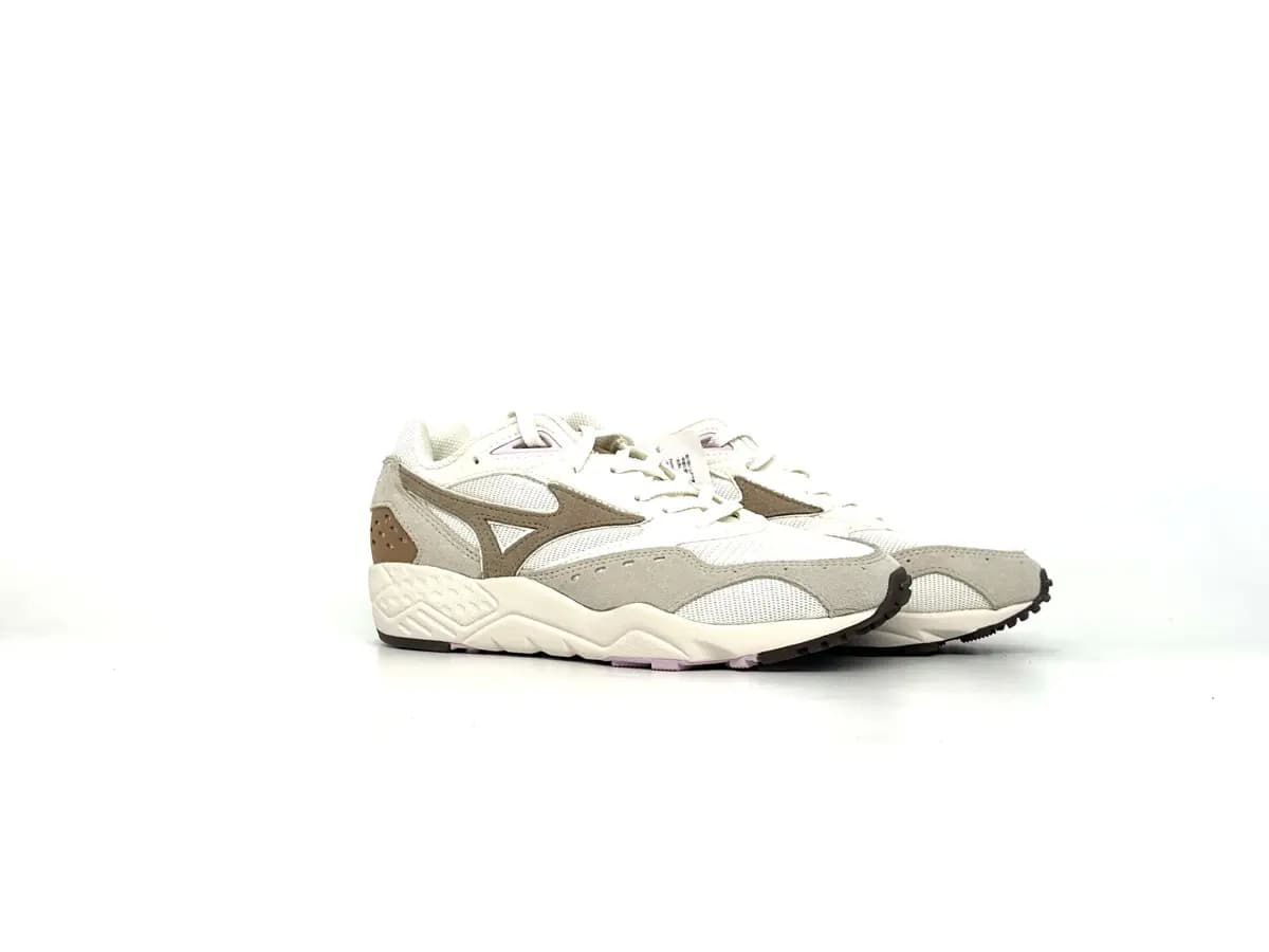 MIZUNO Sneakers donna Sportstyle Contender bianco beige e marrone - 7