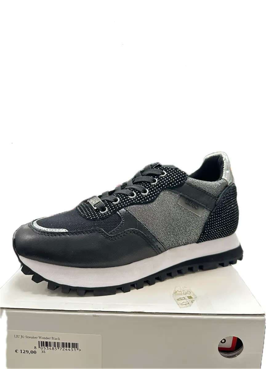 LIU JO Sneakers Wonder Black in Sneaker casual Calzature Durello - Agna, commercioVirtuoso.it