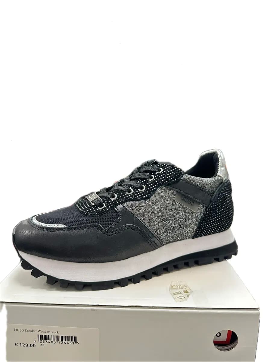 LIU JO Sneakers Wonder Black in Sneaker casual Calzature Durello - Agna, commercioVirtuoso.it