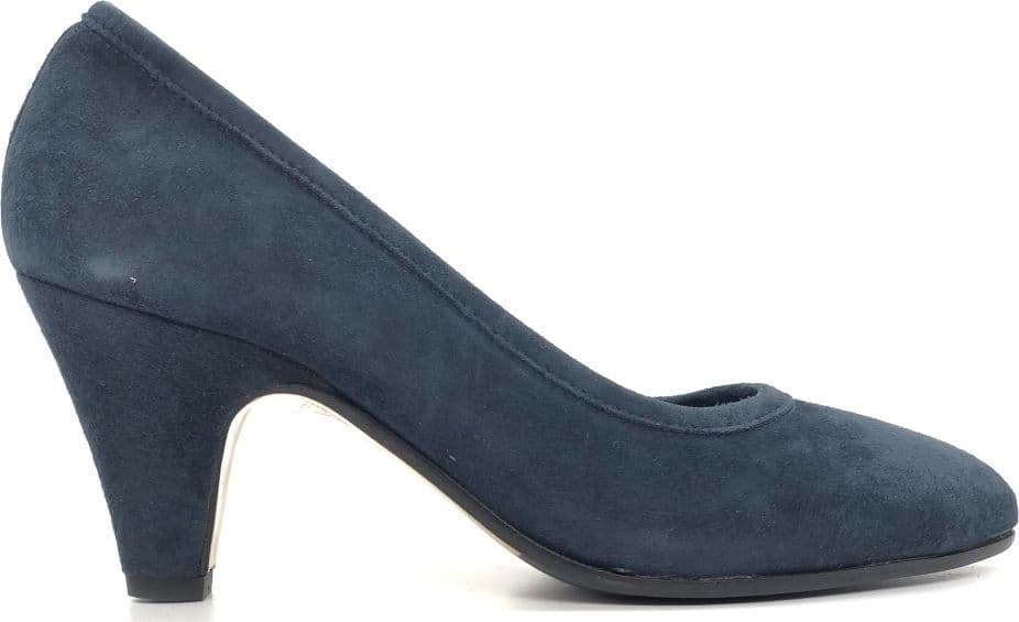 MOT - CLé' Décolleté 1584 camoscio navy e fondo cuoio - 6