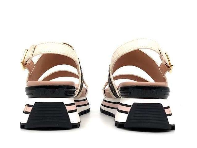 LIU JO MAXI WONDER sandalo donna beige e rosa monogrammato in Sneaker casual Calzature Durello - Agna, commercioVirtuoso.it