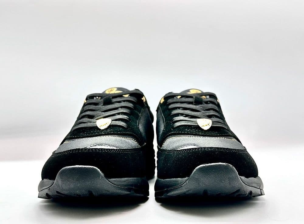 LAMBORGHINI Sneakers running nera e oro loggata in Scarpe da corsa su strada Calzature Durello - Agna, commercioVirtuoso.it