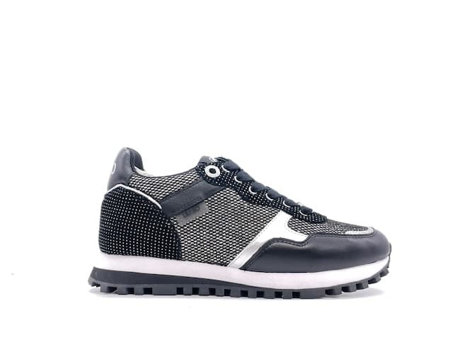 LIU JO Sneakers Donna Wonder 01 Black Silver in Sneaker casual Calzature Durello - Agna, commercioVirtuoso.it